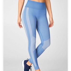 High Waisted Seamless Check Leggings